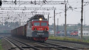 Электровозы ВЛ80С-083 с приветливой бригадой и ВЛ80С-1428. Тест камеры Sony A5000.