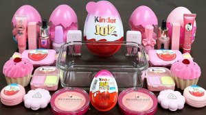 Розовый Kinder Joy, смешиваем случайным образом в Слайм, Космический звук Слайма ASMR