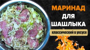 классический МАРИНАД ДЛЯ ШАШЛЫКА с уксусом