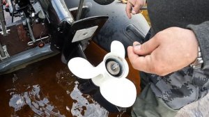 Замена лодочного винта на примере PARSUN 9.9!