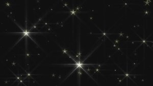 Звездочки мерцающие на чёрном фоне / Футаж