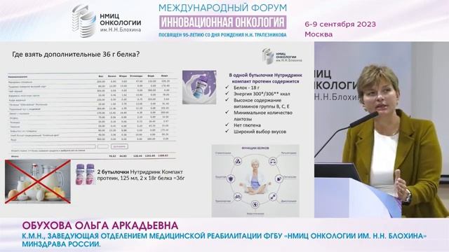 Обухова О А Влияние периоперативного высокобелкового сипинга на результаты лечения больных НМРЛ смотреть онлайн