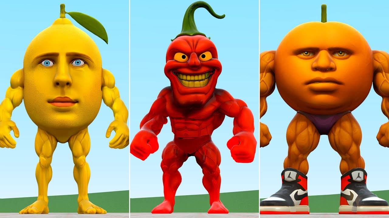 Какой цвет самый яркий - Красный, Желтый, оранжевый Итальянская дыня Brainrot & Lin Gan смотреть онлайн