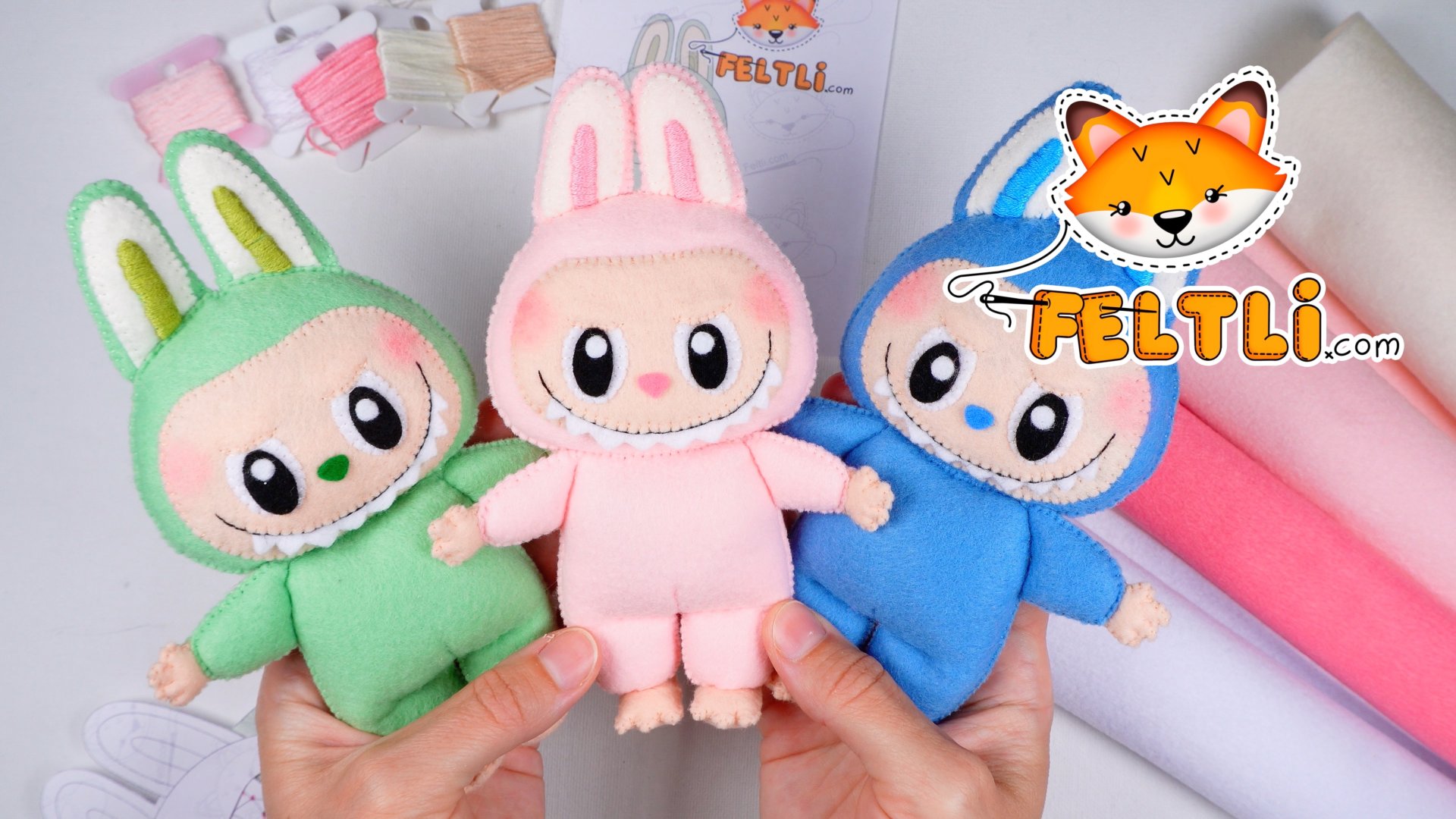 Мастер-класс Лабубу своими руками / Как сделать Лабубу своими руками / Выкройка Лабубу смотреть онлайн