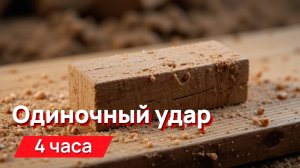 Звуки для соседей - одиночный, сильный, хлесткий, громкий удар с промежутками