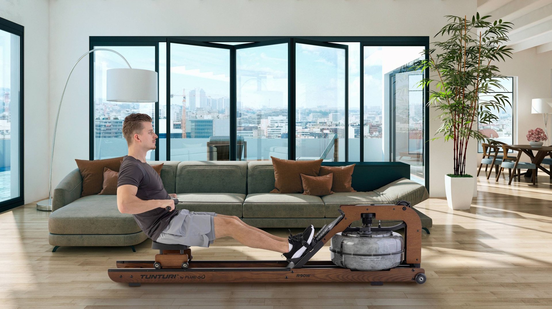 ГРЕБНОЙ ТРЕНАЖЕР TUNTURI SIGNATURE R90W by FLUID