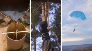 Экстремальное спасение из ловушки и ИДЕИ для выживания и бушкрафта!