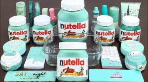 Мятный слайм с НУТЕЛЛОЙ, смешанный случайным образом в Слайм,  Видео ASMR