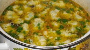 Постный вкусный суп с клецками. Вкус детства! 👍