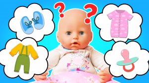 Беби Бон Аннабель возвращается с прогулки!  Переодеваем куклу и убираем вещи в шкаф. Видео с пупсом