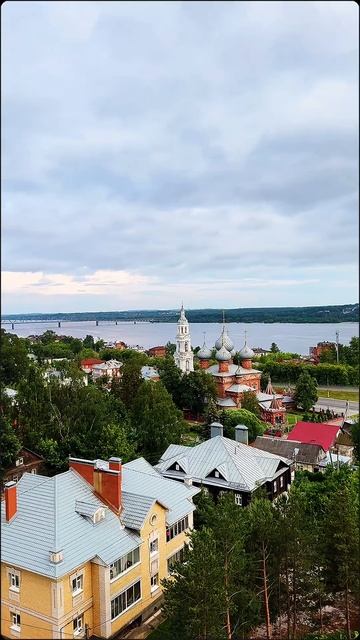 Кострома . Вид из окна, гостиница Волга.