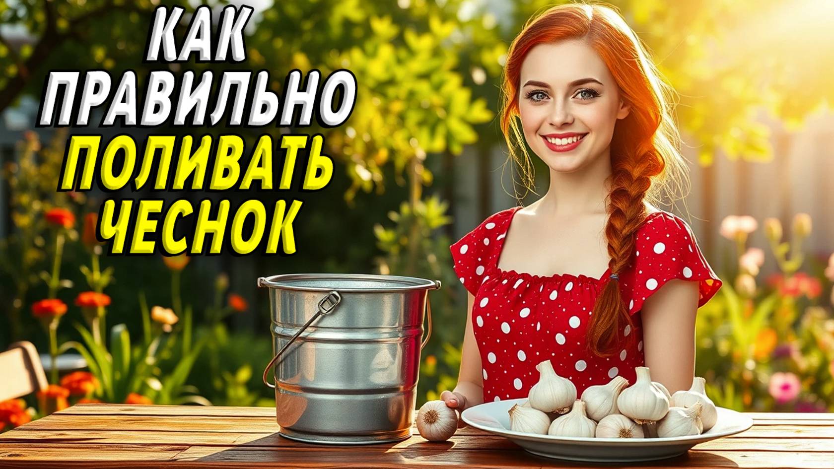 Как поливать чеснок смотреть онлайн