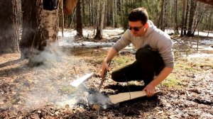 Мясо на углях | Мясо на костре - Bushcraft Cooking Meat