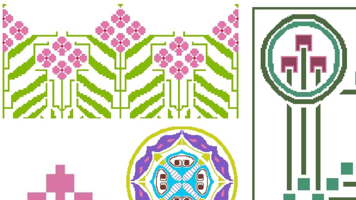 СТАРИННЫЕ СХЕМЫ. Art Nouveau. Рукоделие, вышивка, вязание. Подборка №142. смотреть онлайн