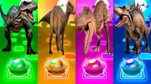 Динозавры - Мультики про Динозавров | МУЛЬТФИЛЬМЫ ДИНОЗАВРЫ в Tiles Hop 66 серия