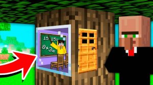 Я ПОСТРОИЛ СЕКРЕТНУЮ МИНИ ШКОЛУ ЧТОБ СПРЯТАТЬСЯ ОТ МЭРА В МАЙНКРАФТ!