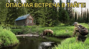 РЫБАЛКА В ТАЙГЕ ЧУТЬ НЕ СТАЛА ПОСЛЕДНЕЙ, ЗВЕРЬ ПОДОШЁЛ СЛИШКОМ БЛИЗКО!