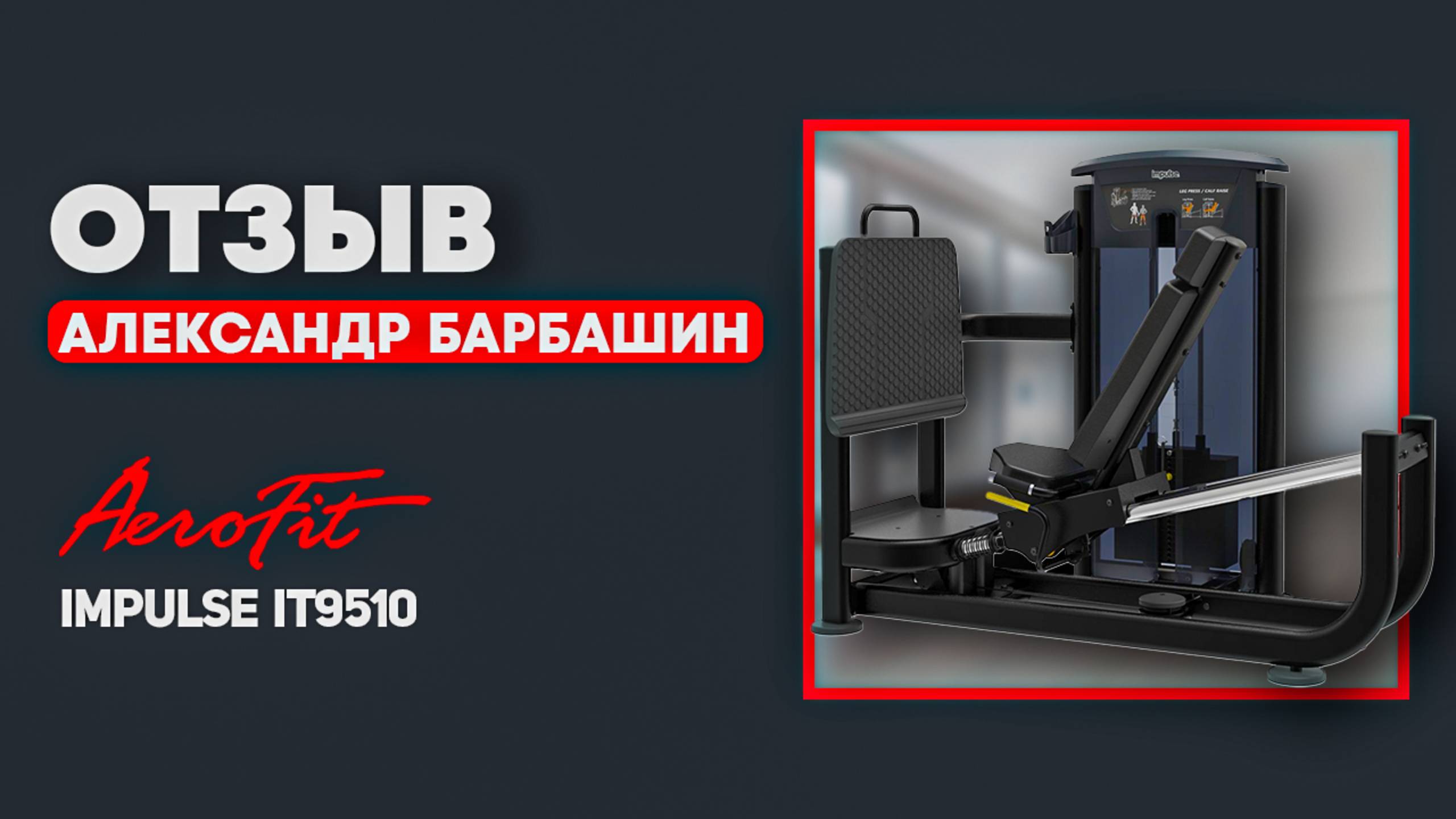 Жим ногами. Отзыв Александра Барбашина Impulse IT9510 смотреть онлайн