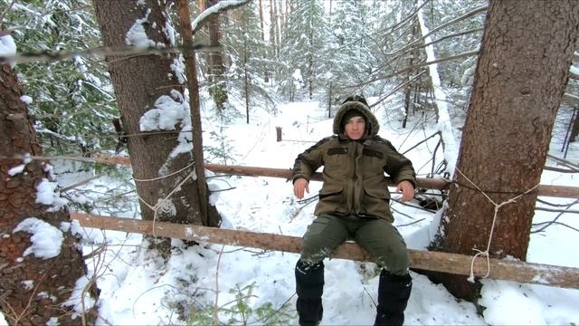 ЛЕСНОЙ ТУАЛЕТ | БЕЗОПАСНОЕ УКРЫТИЕ ЗИМОЙ | ПОМОЩЬ ЗАЙЦУ | В смотреть онлайн