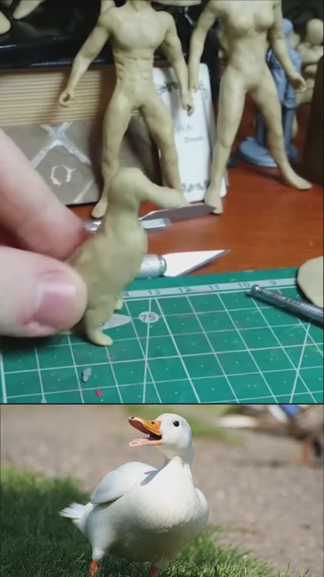 Как слепить утку из пластилина. #КакЛепить #Лепка #Пластилин смотреть онлайн