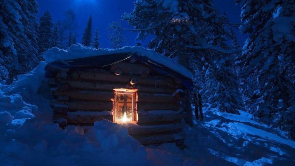 Мистическая история  "Страшная Ночь в Заброшенном Зимовье  "