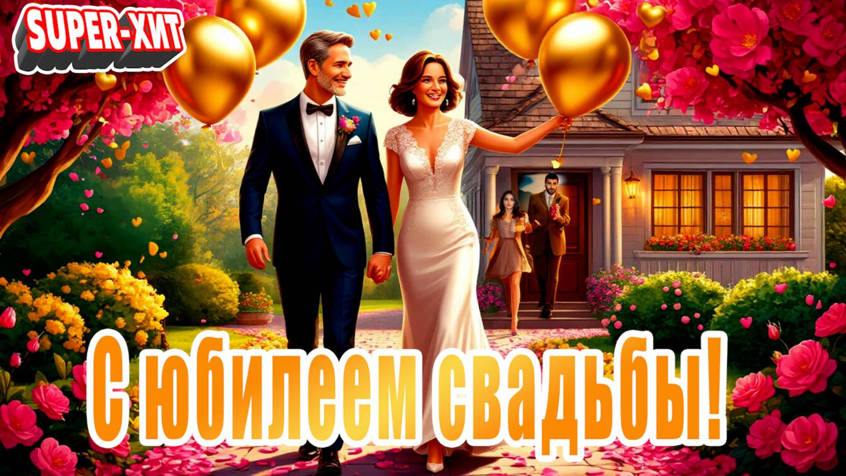 С 25-ой годовщиной свадьбы! (песня на заказ - Музыкальный апельсин) смотреть онлайн