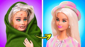🎀Поделки для кукол 💖 Богатая vs Бедная — крутое преображение!