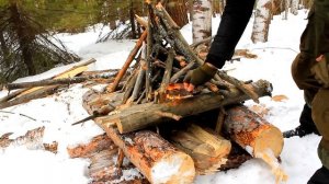 Костер "Обратный" или "Наоборот" | Укладка в 3 слоя - The Upside Down Fire | Best Fire Technique