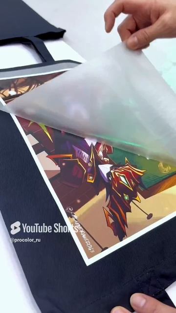 Как печатается изображение на сумках_ #процесс #DTF #dtfprinter #dtfprinting