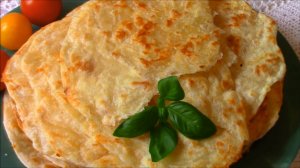 Катлама -  узбекские слоеные лепешки с сыром.