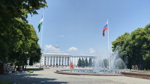 Летняя прогулка по улицам Нальчика Кабардино-Балкария. На отдых в Нальчик