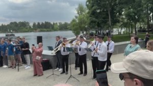 "Гимн России" - военный духовой оркестр