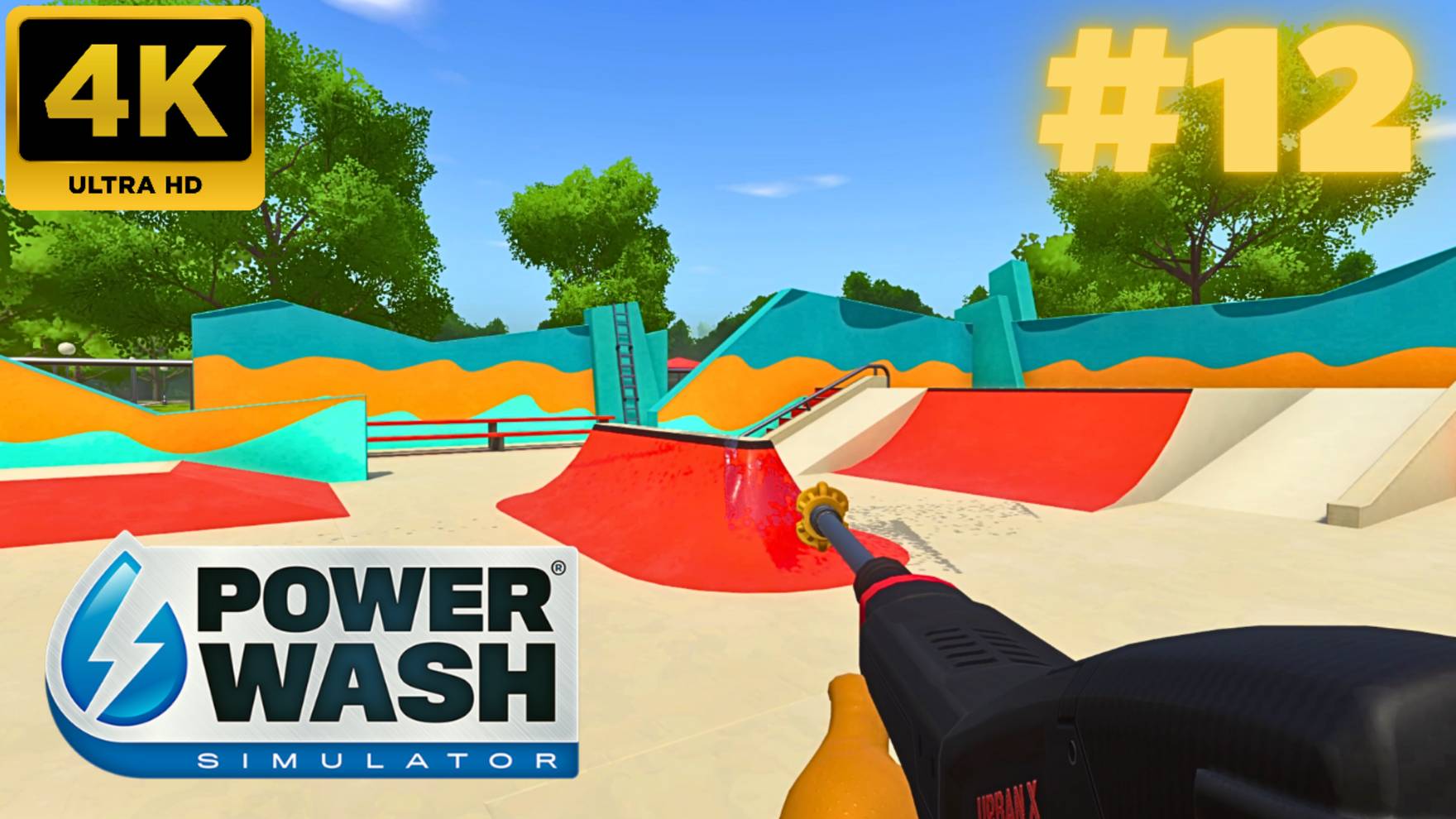 PowerWash Simulator: Отмыть скейт-парк #12 (4K)