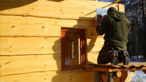 ПОСТРОИЛИ НОВЫЙ ДОМ в ЛЕСУ своими РУКАМИ - ПЕЧЬ, КРЫША, ПОЛ и СТЕНЫ | Теплее ЗЕМЛЯНКИ!