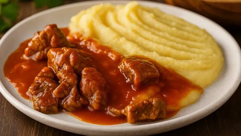 Вспомним вкус детства! Гуляш из советской столовой - тот самый, обалденный! 🤤 смотреть онлайн