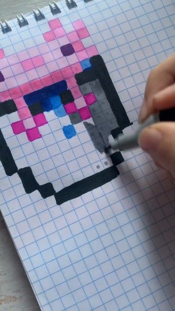 Пиксельные рисунки//7часть #рисунки #маркеры #рисунок #ИдеяДляРисунка #drawing #diy #вреки #рек #art смотреть онлайн