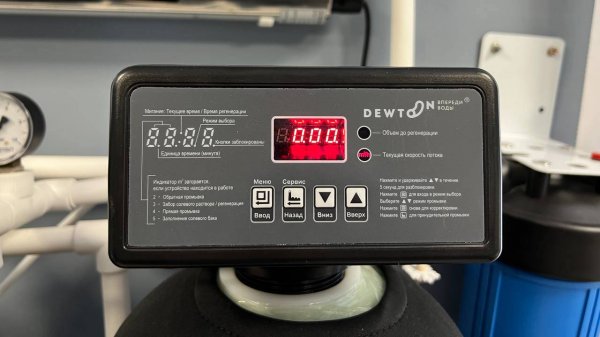 Запуск принудительной промывки на клапане Runxin117Q3