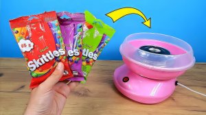 Получится ли Сладкая вата из Skittles Эксперимент!