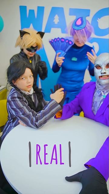 Wednesday vs. Hawk Moth from Ladybug! #wednesday #ladybug #funny смотреть онлайн