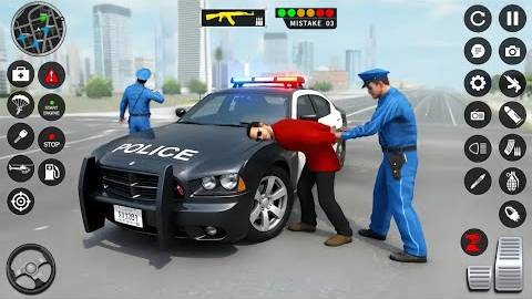 😎🚔 Police Car Chase Simulator 3D Game - Real Cop Cars Driving Simulator 2025 - Android GamePlay