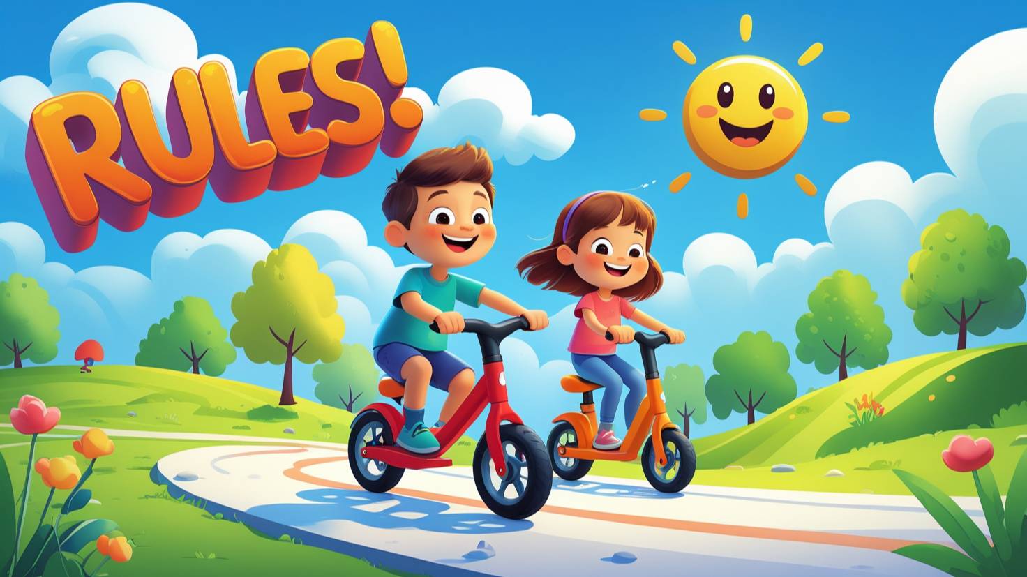 🚲 Велобег и Самокат — Учим Правила 🚦 | Видео для детей 3–6 лет | #самокат #велобег #детский смотреть онлайн