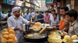 Популярный завтрак в Пакистане