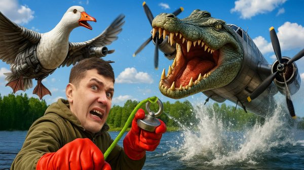 Нашли БОМБАРДИРО КРОКОДИЛО в РЕАЛЬНОЙ ЖИЗНИ во время магнитной рыбалки!