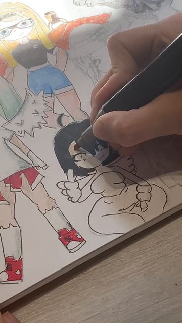 Рисую персонажей подписчиков#art #рисунок #рек #drawing #рисование #маркеры #music #художник смотреть онлайн