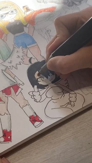 Рисую персонажей подписчиков#art #рисунок #рек #drawing #рисование #маркеры #music #художник