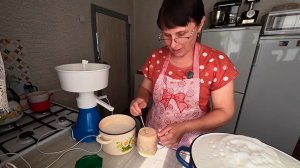 Все по ходу дела. Сепарирую молоко, собрала укроп, накормила козлят. Жизнь простых людей в деревне