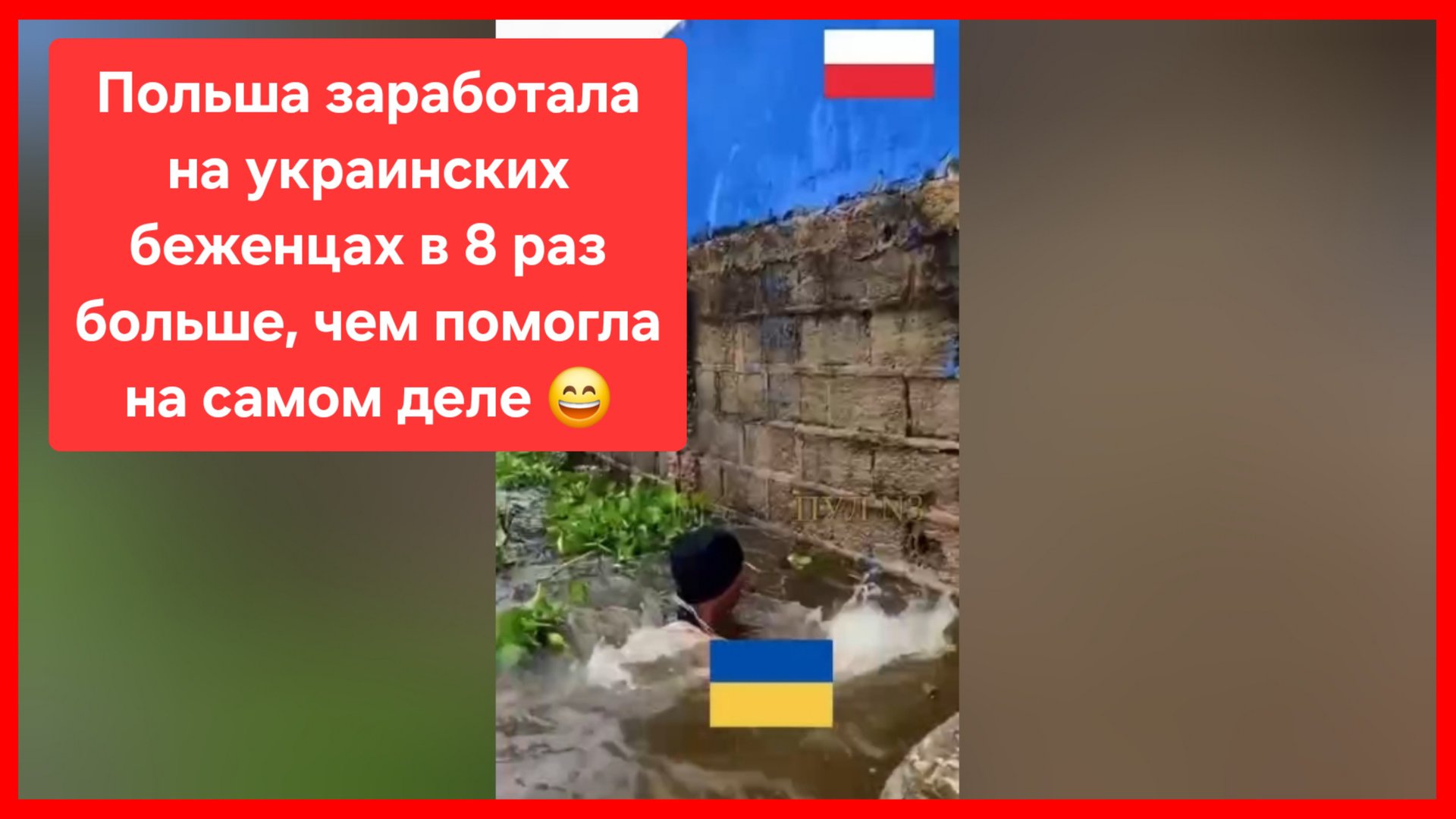 Польша заработала на украинских беженцах в 8 раз больше, чем предоставила помощи смотреть онлайн