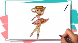 Как нарисовать Балерину Капучино / How to draw Ballerina Cappuccina