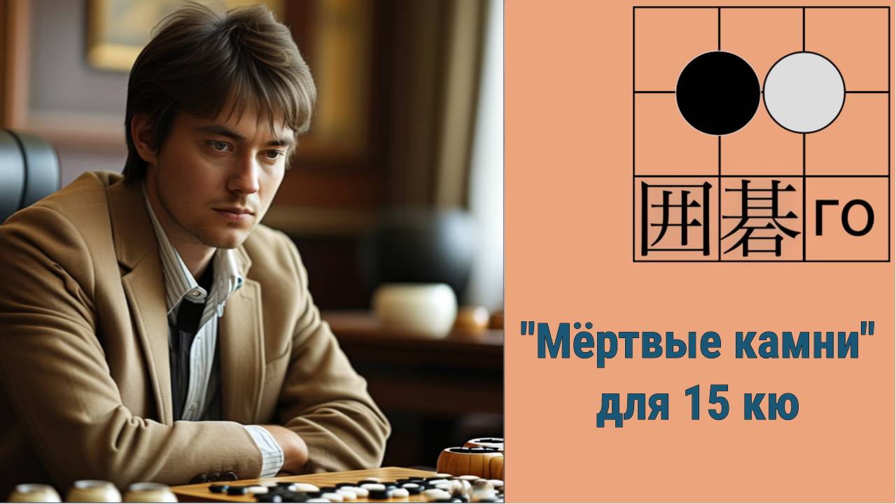 Игра го/вейци - учебный стрим для 15 кю. смотреть онлайн