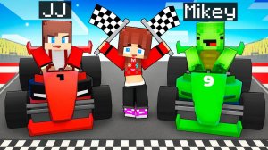 Джей Джей и Майки ГОНОЧНОЕ СРАЖЕНИЕ — Мультик с Персонажами Майнкрафт